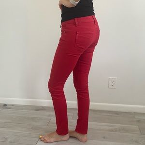 Page Red Skinny Jeans, size 26, inseam 32